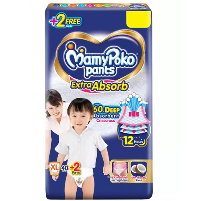 MAMY POKO PANTS EXTRA ABSORB  XL 40N 40 Nos
