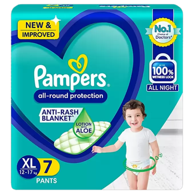 PAMPERS PANTS XL-7 PADS 7 Nos