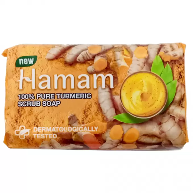 HAMAM 100% PURE TURMERIC SCRUB SOAP  100 gm