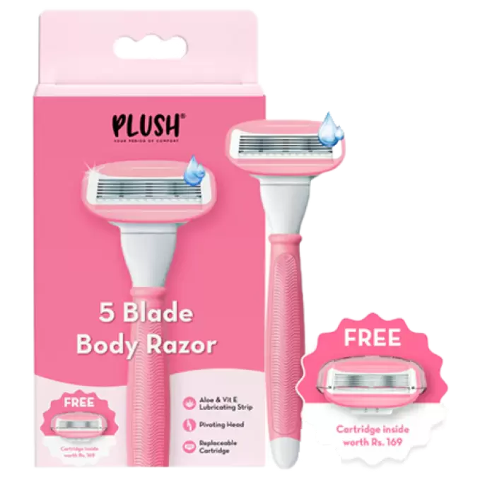 PLUSH BODY RAZOR 5 BLADE 5 Nos