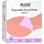 PLUSH DISPOSABLE PERIOD PANTY 5N 5Nos