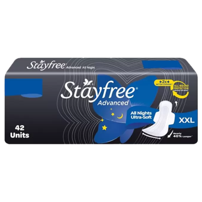 STAYFREE ADVANCE ALL NIGHT XXL 42PADS 42 pcs