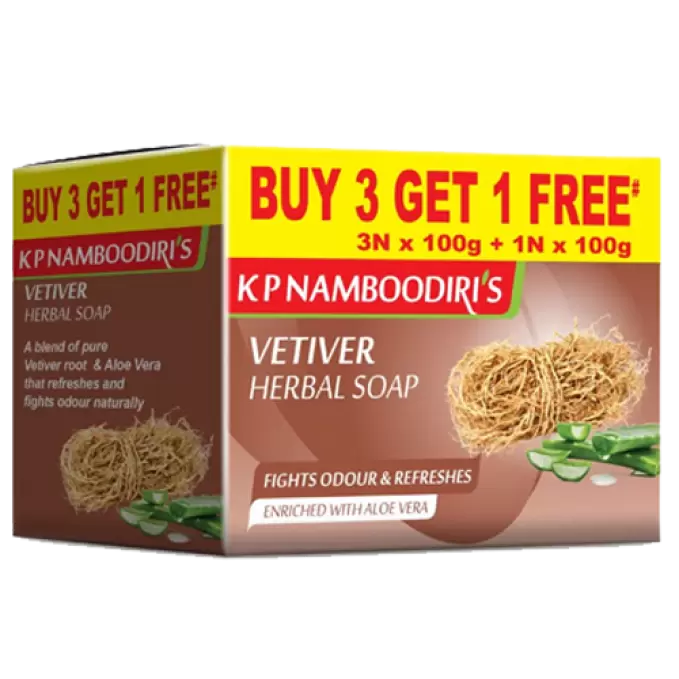 NAMBOODIRI S VETIVER HERBAL SOAP 3*100GM 100 gm