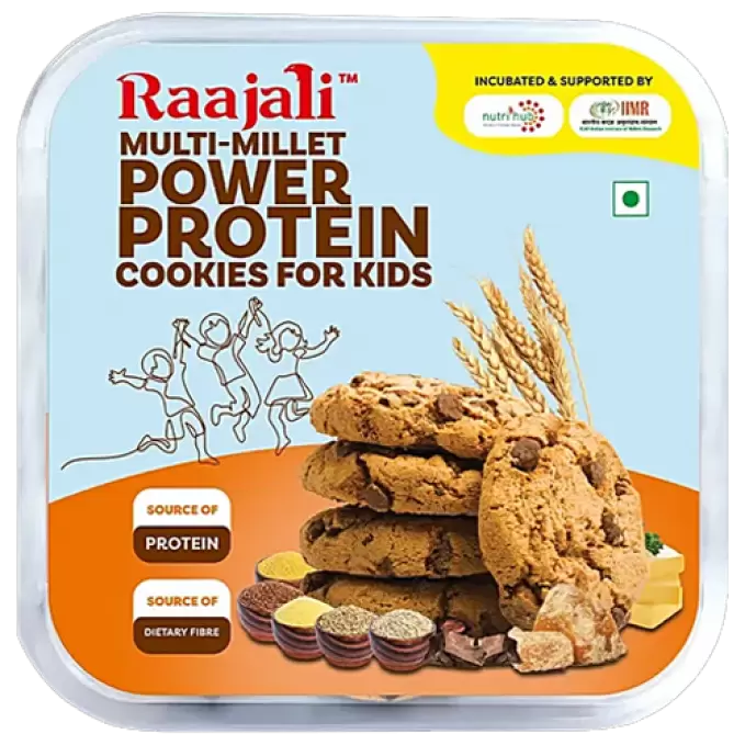 RAAJALI MULTI MILLET POWER PROTEIN COOKIES 120GM 120 gm