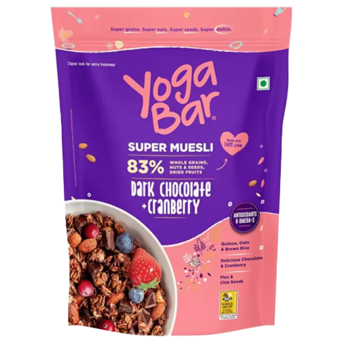 YOGA BAR MUESLI DARK CHOCOLATE CRANBERRY 400 gm