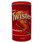 TWISTER ROLL WAFER STRAWBERRY 320GM TIN 320gm