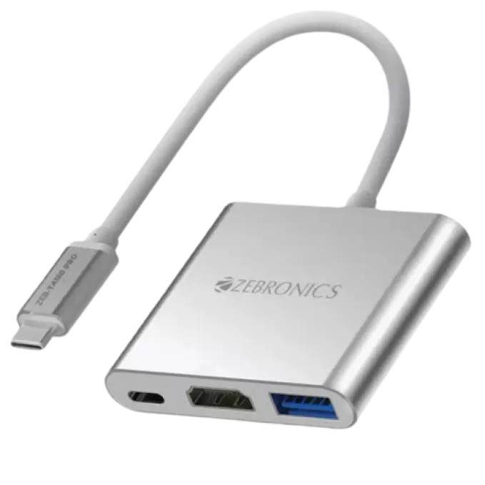 ZEBRONICS TYPE C TO MULTIPORT HUB TA150PRO 1 Nos
