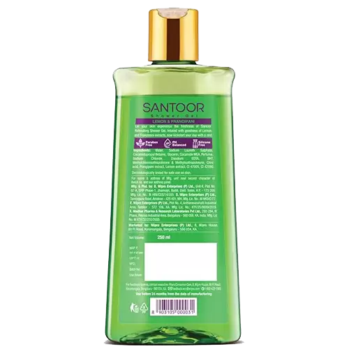 SANTOOR SHOWER GEL LEMON&FRANGIPANI  250 ml