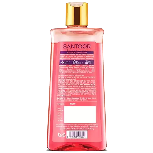 SANTOOR SHOWER GEL SAFFRON&MARI GOLD  250 ml