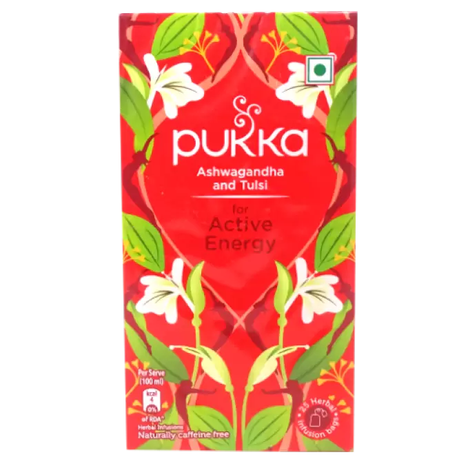 PUKKA ASHWAGANDHA AND TULSI TEA BAGS 25GM 25 gm