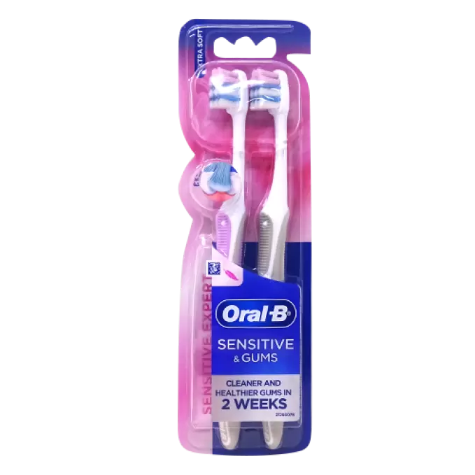 ORAL-B SENSITIVE & GUMS EXTRA SOFT TOOTH BRUSH 2N 2 Nos