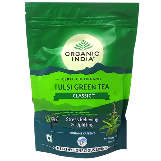 ORGANIC INDIA TULSI GREEN TEA 100GM 100 gm
