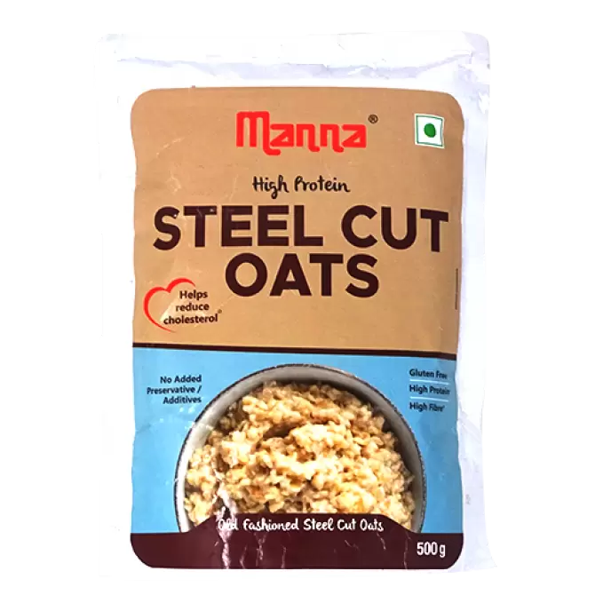 MANNA STEEL CUT OATS 500GM POUCH 500 gm