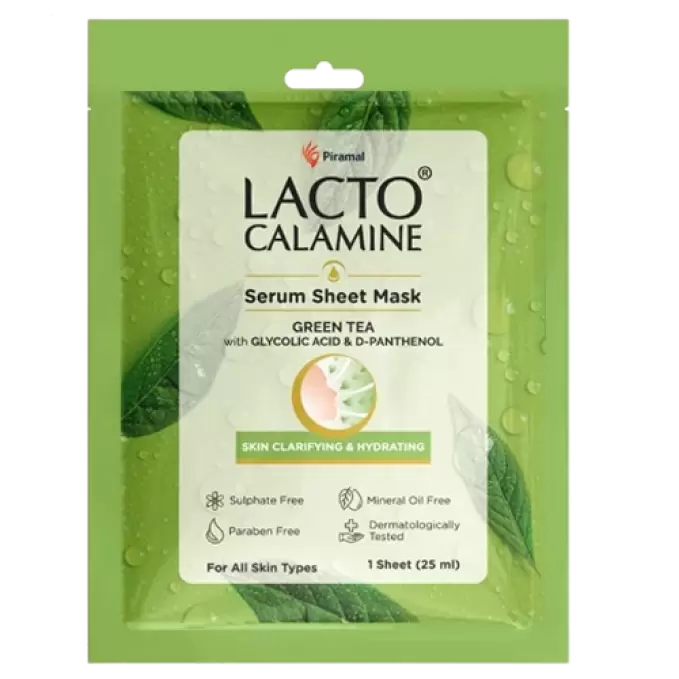 LACTO CALAMINE GREEN TEA SERUM SHEET MASK 25ml 25 ml